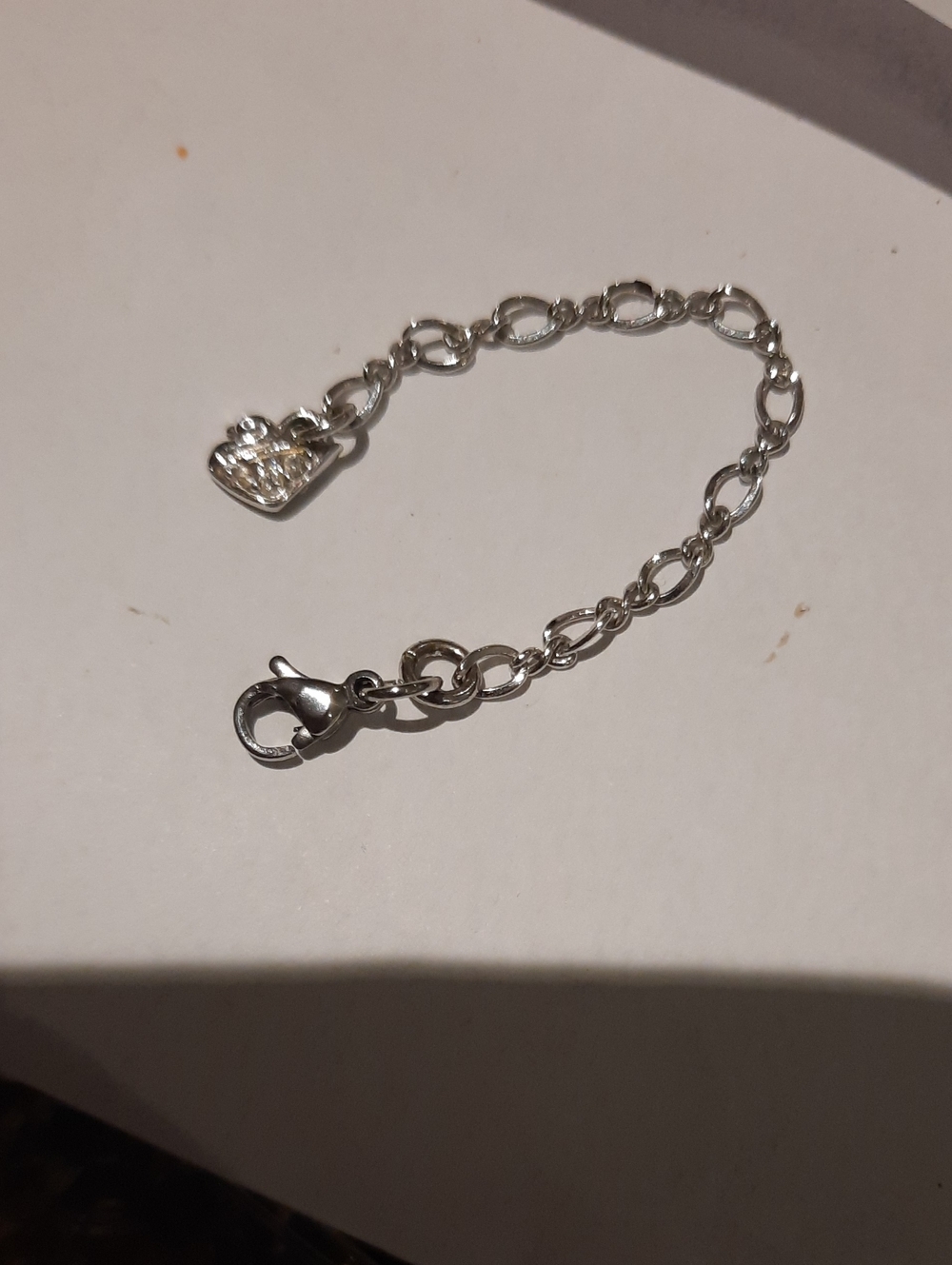 Genuine Swarovski Oval Link Chain Extender Up To 2.75" Rhodium